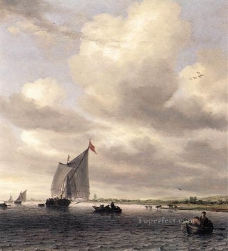 Seascape Salomon van Ruysdael Oil Paintings